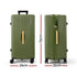 Wanderlite 28" Modern Vertical Trunk Luggage Suitcase Travel 5 Wheels Type-C TSA Olive Green