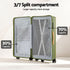 Wanderlite 28" Modern Vertical Trunk Luggage Suitcase Travel 5 Wheels Type-C TSA Olive Green