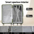 Wanderlite 28" Modern Vertical Trunk Luggage Suitcase Travel 5 Wheels Type-C TSA Olive Green