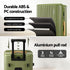 Wanderlite 28" Modern Vertical Trunk Luggage Suitcase Travel 5 Wheels Type-C TSA Olive Green