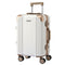 Wanderlite 20" Aluminium Frame Carry On Luggage Suitcase TSA Lock Spinner Wheels White Gold