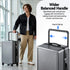28" Wide Handle Luggage Suitcase Travel TSA Lock Anthracite Grey