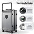 28" Wide Handle Luggage Suitcase Travel TSA Lock Anthracite Grey