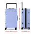 28" Wide Handle Luggage Suitcase Travel TSA Lock Light Blue