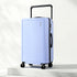 28" Wide Handle Luggage Suitcase Travel TSA Lock Light Blue