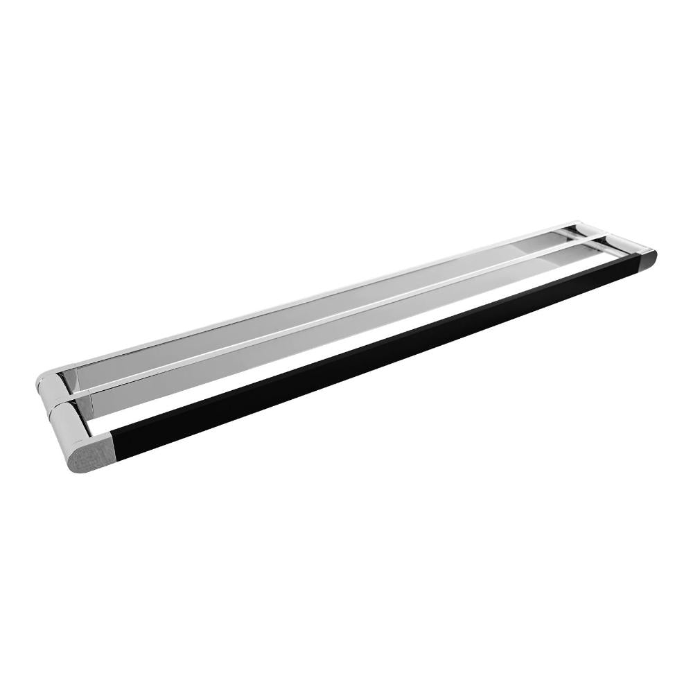 Double Towel Rail 70cm Rack Bar Holder Chrome DTB700