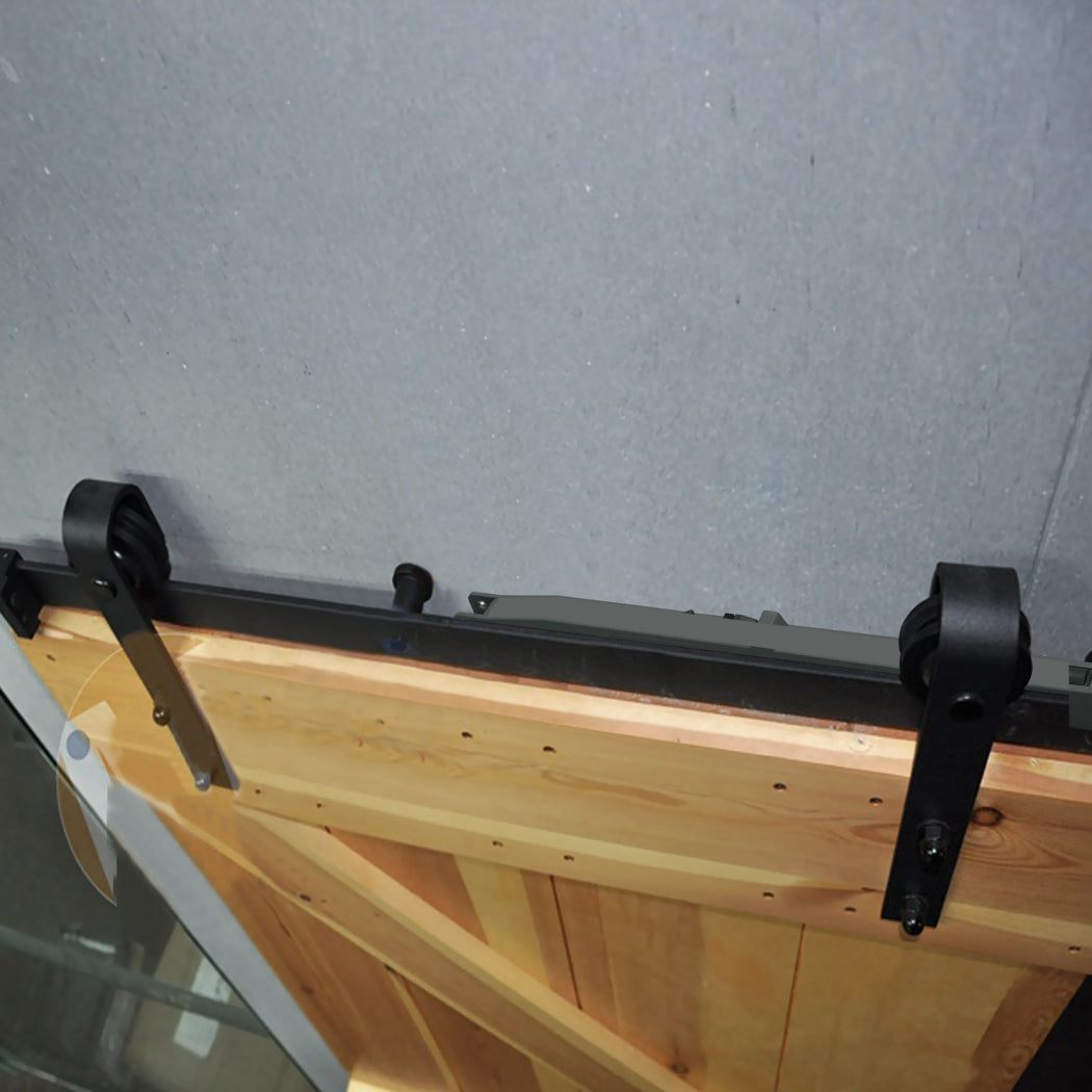 Antique Style Sliding Barn Double Door-1973194018431045639