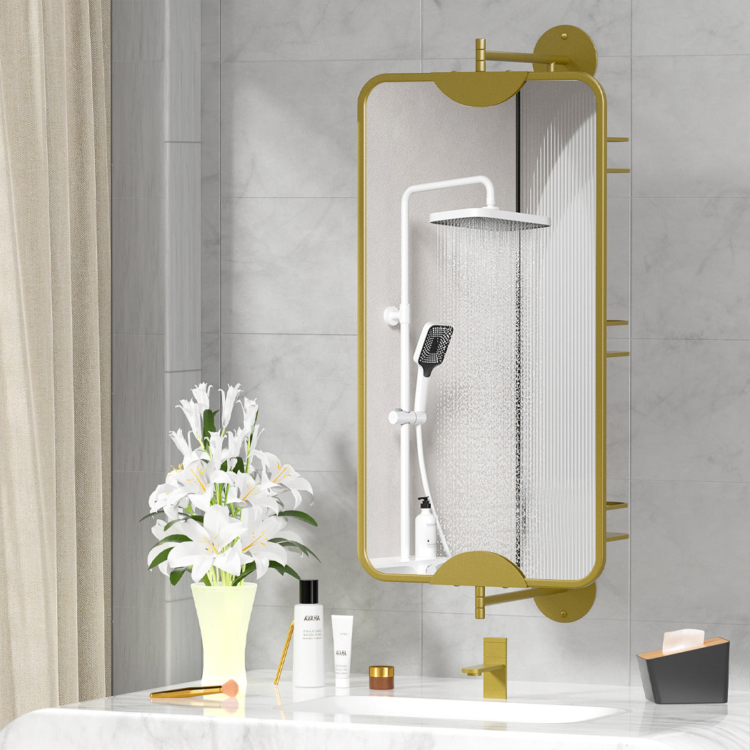 Yezi 360? Swivel Bathroom Wall Mirrors with Storage-1864183317549682694