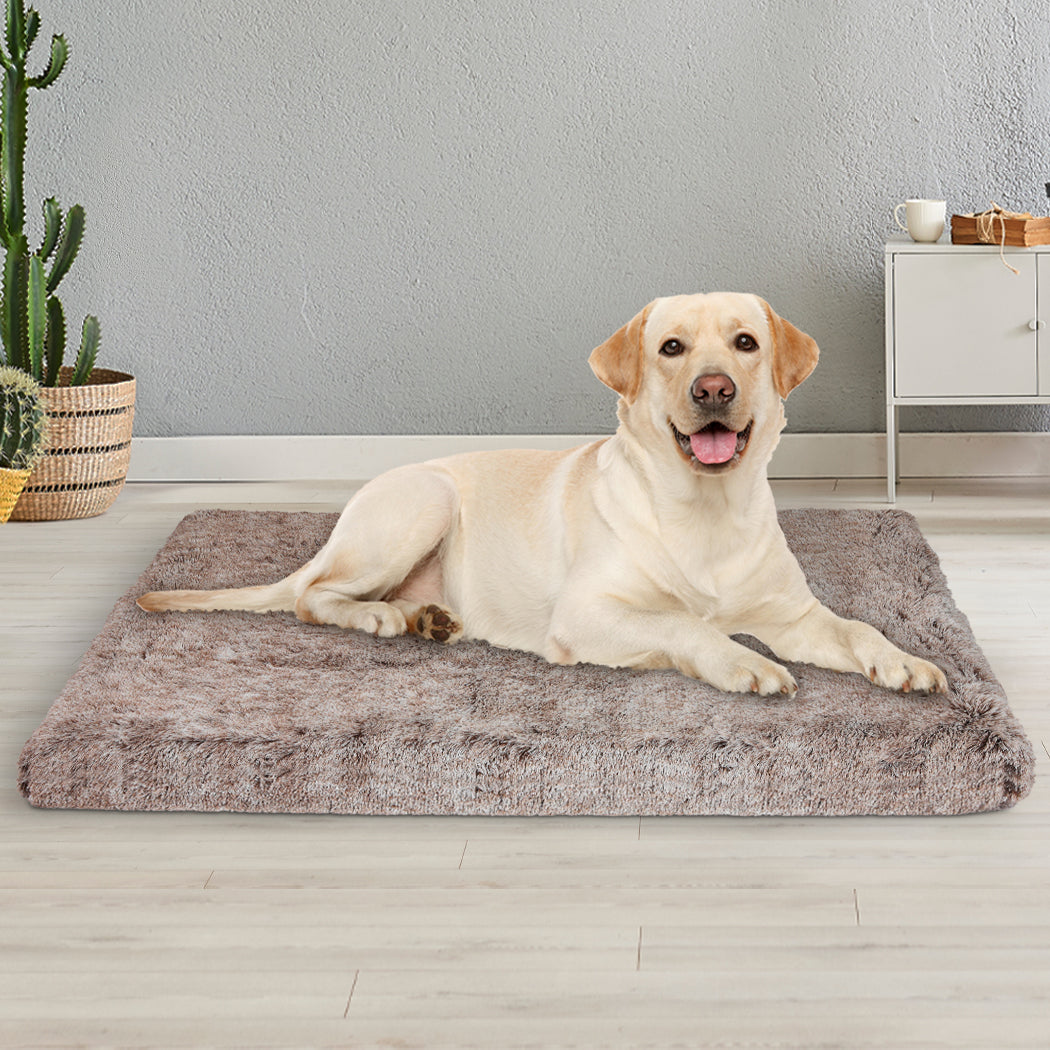 PaWz Dog Mat Pet Calming Bed Memory L Coffee Large-1910112983200174086