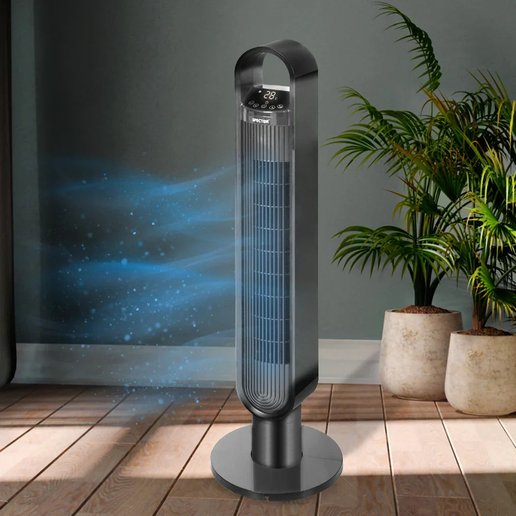 Spector Portable Bladeless Tower Fan Black-2018816840016465926