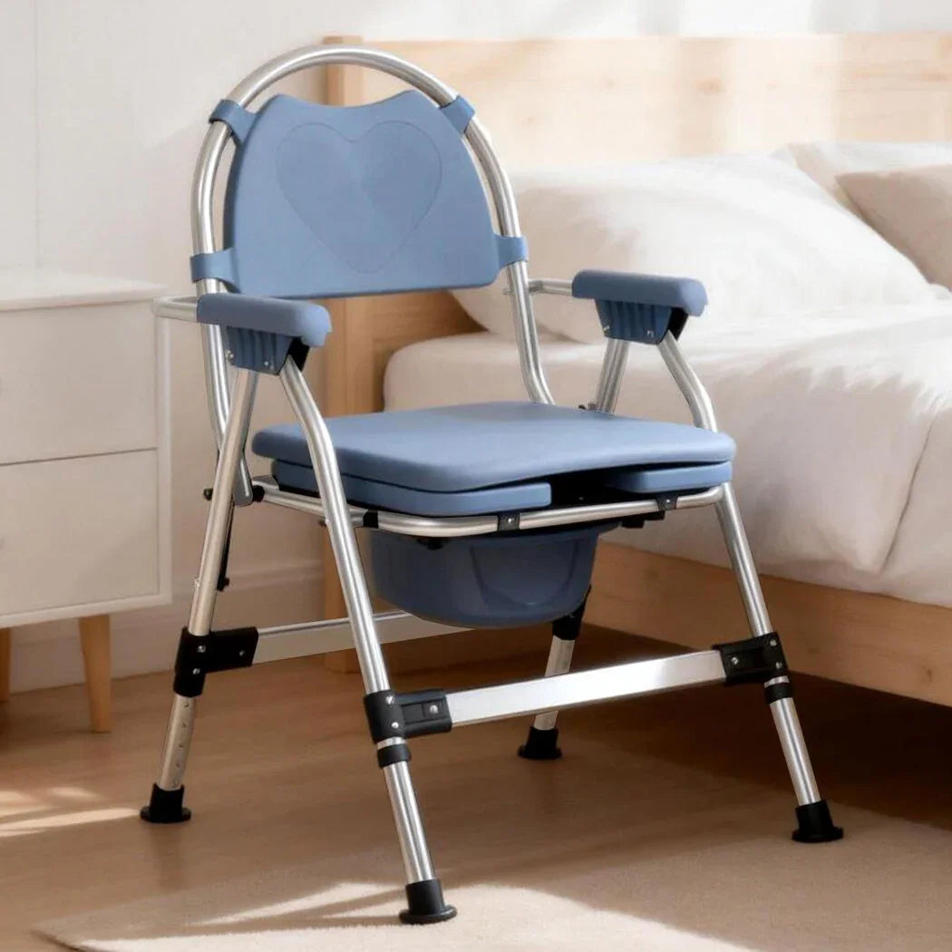 Levede Commode Chair Adjustable Bedside Seat Elderly Pregnant Disability Aid-2050056758713520134