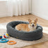 Pawz Orthopedic Plush Dog Bed Soft Washable Pet Bed Grey Cosy Cushion L Size-2050056794172166150