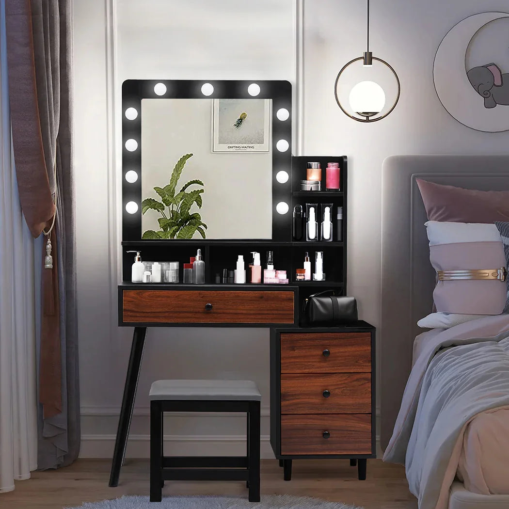 Levede Dressing Table Stool Set-2029387202215153670