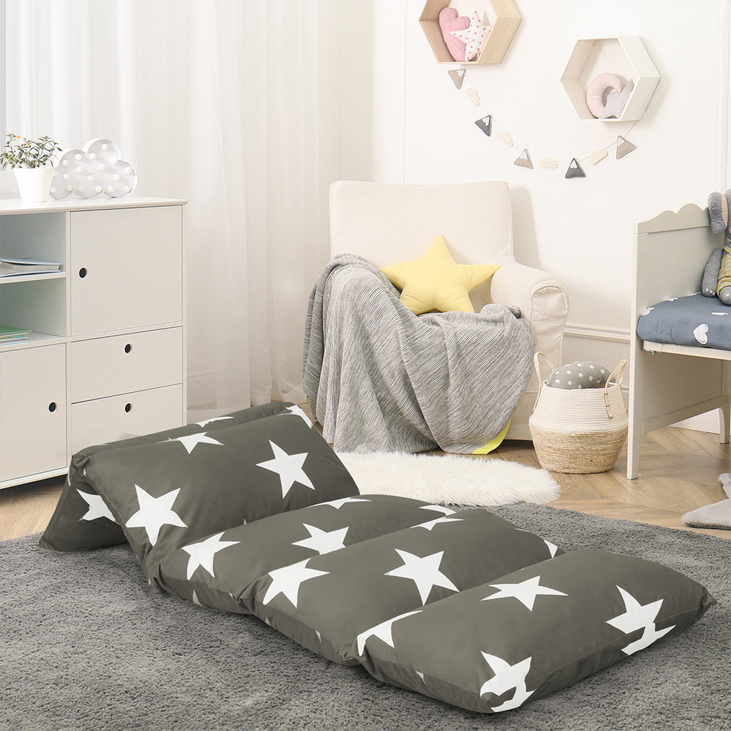 Dreamz Foldable Mattress Kids Pillow Dark Grey Medium-1864184488653885446