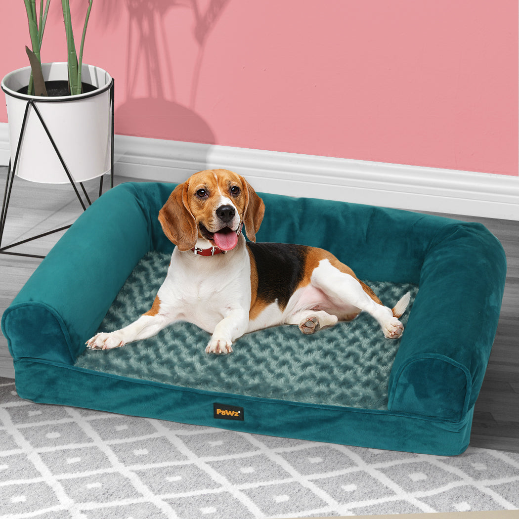 PaWz Pet Bed Sofa Dog Beds Bedding Soft M Blue Medium-1864184496870526982