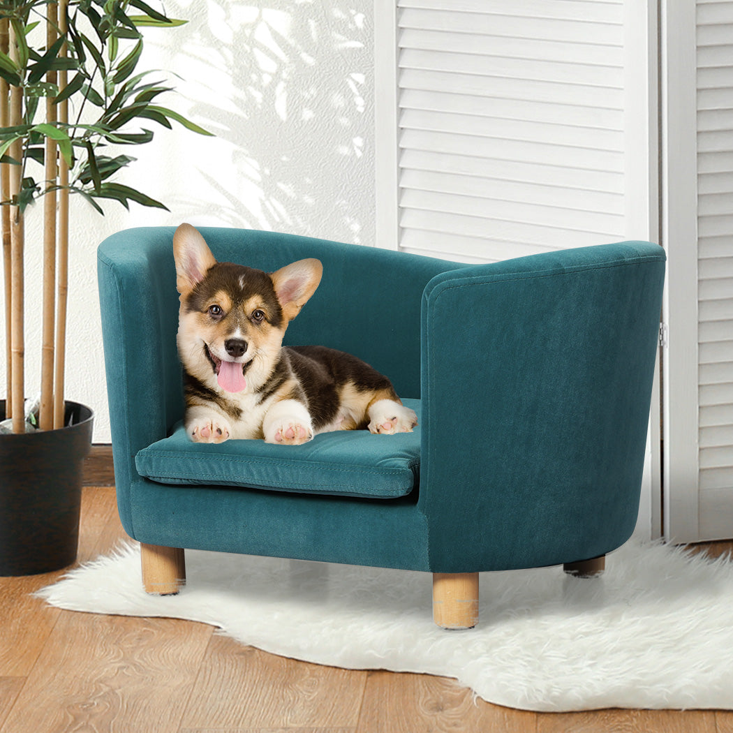 PaWz Pet Sofa Bed Dog Warm Soft Lounge Blue-1864184513324781574