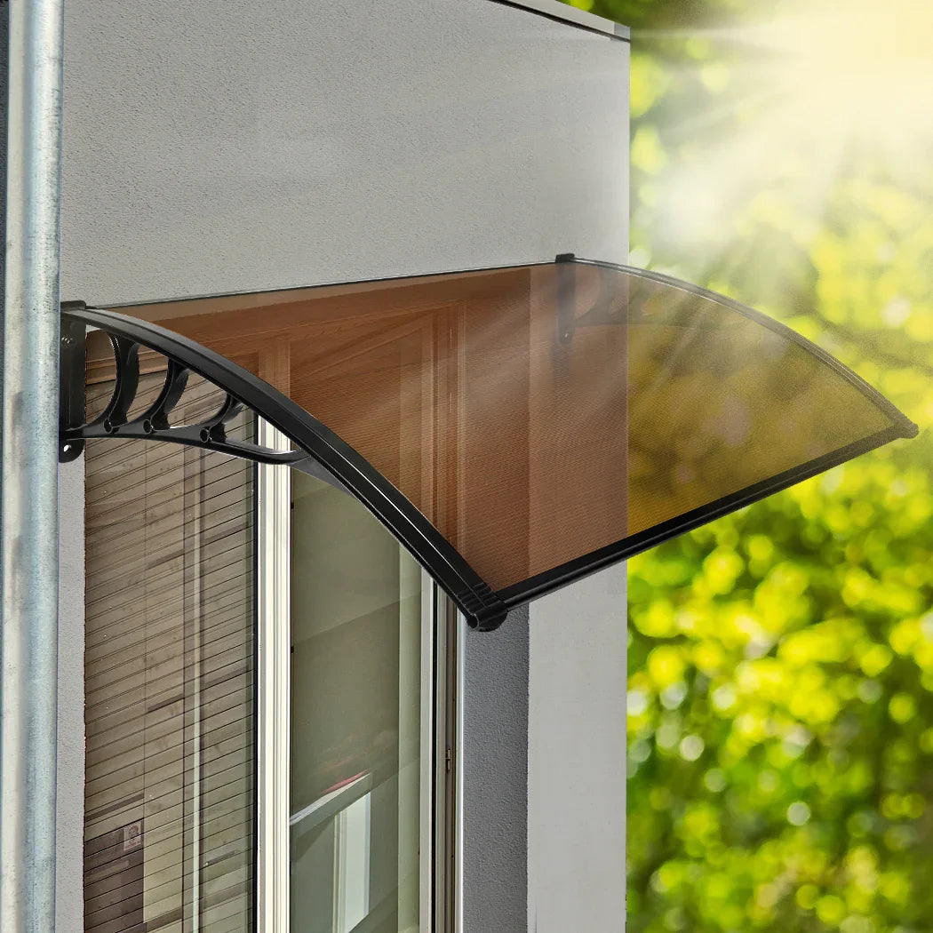 Mountview Window Door Awning Outdoor 1M X 1.5M Brown 1x1.5M-2006733104068300806