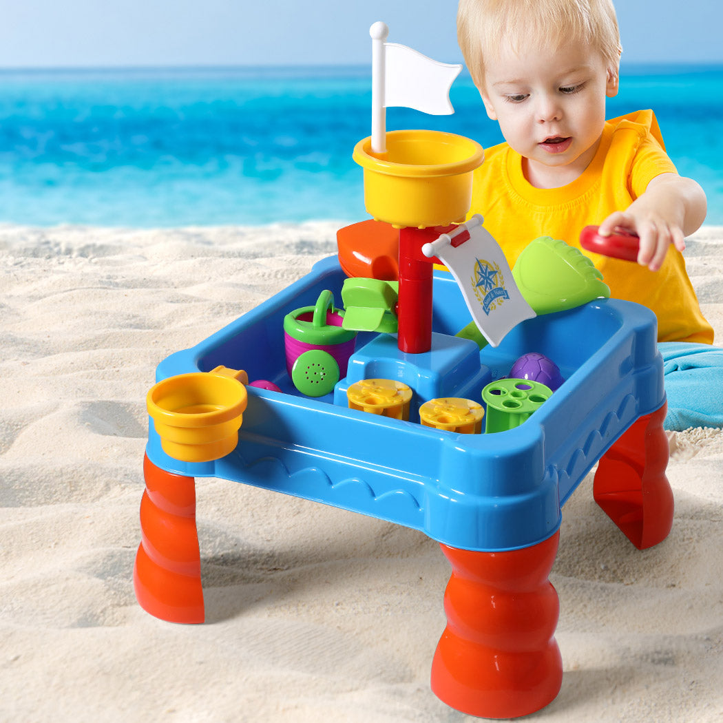 21pc Kids Sand Water Activity Play Table-1864184650843426822