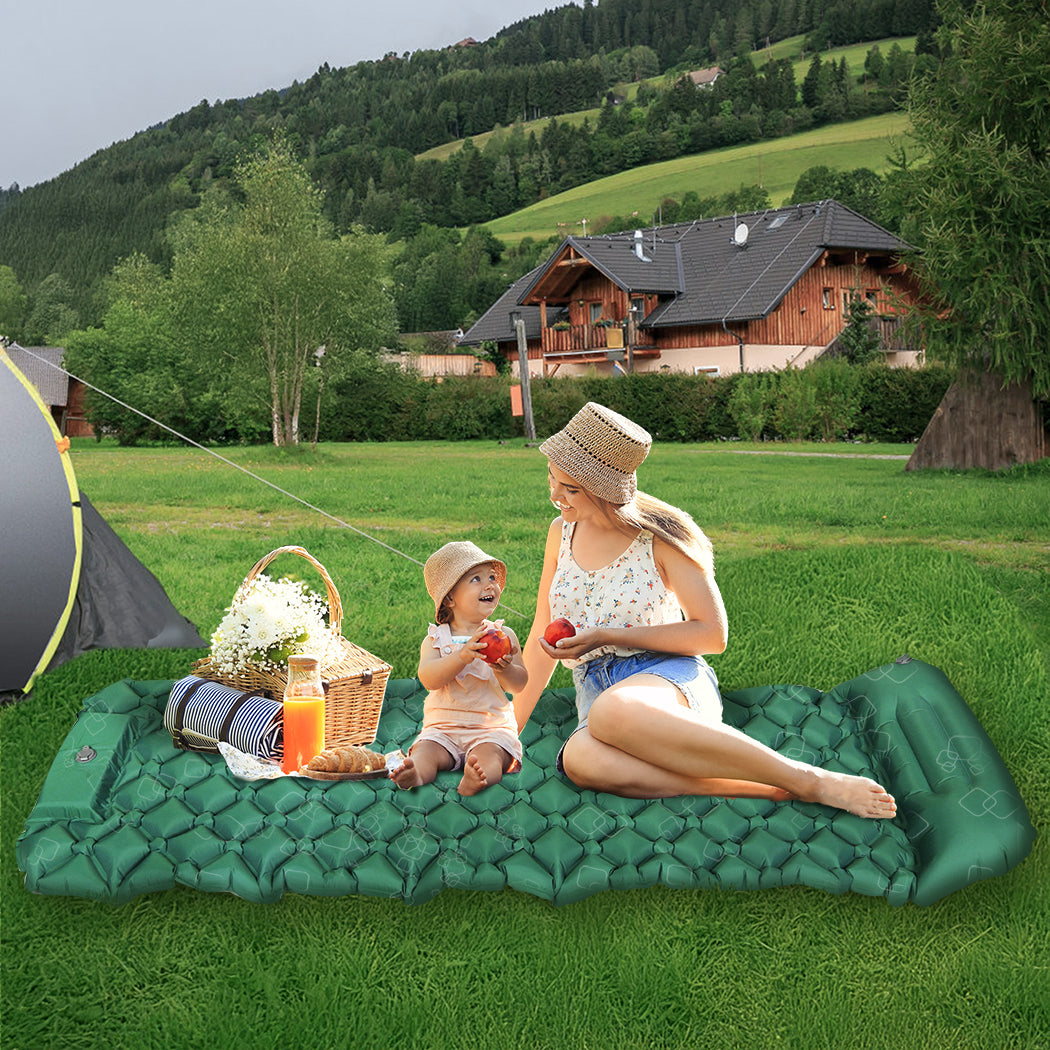 Mountview Sleeping Air Pad Inflat Camping Single