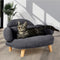 Pawz Elevated Pet Dog Cat Sofa Bed Couch L Size Grey-1910112275256184838