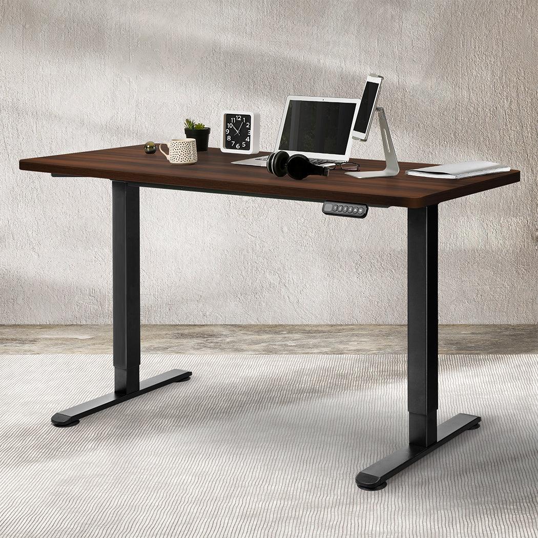 Levede Desktop For Motorised Adjustable 120X60CM Walnut-2018816858832113670