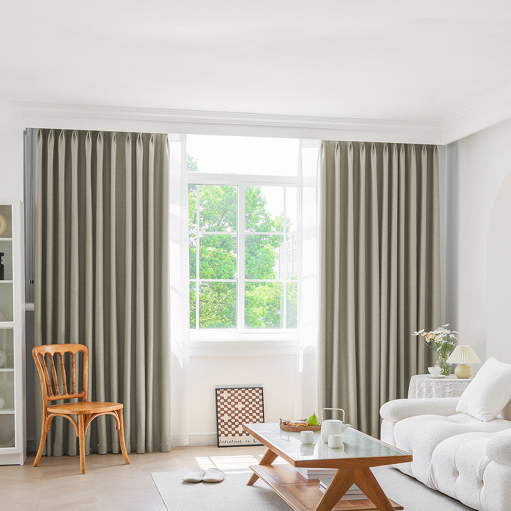 Marlow 2XBlockout Curtains Chenille 180x250 Coffee CD1016-180x250-DG-2065254607461945350