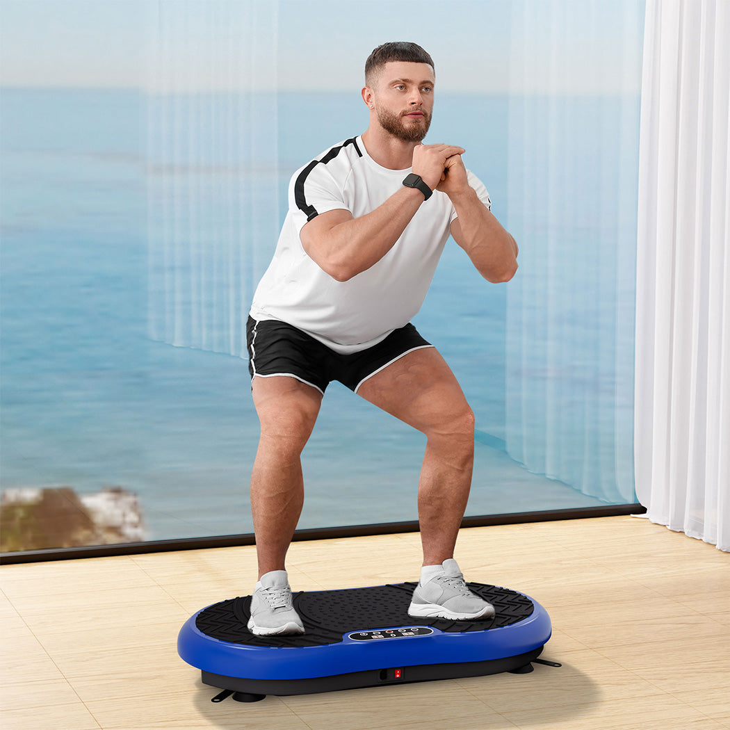 Centra Vibration Plate Train Exercise Machine Blue-1919892817962995718