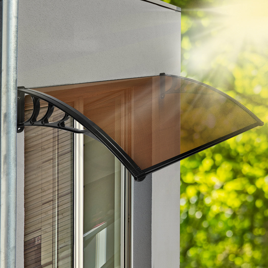 Mountview Window Door Awning Outdoor 1M X 1.5M Brown 1x1.5M-1942353016883646470