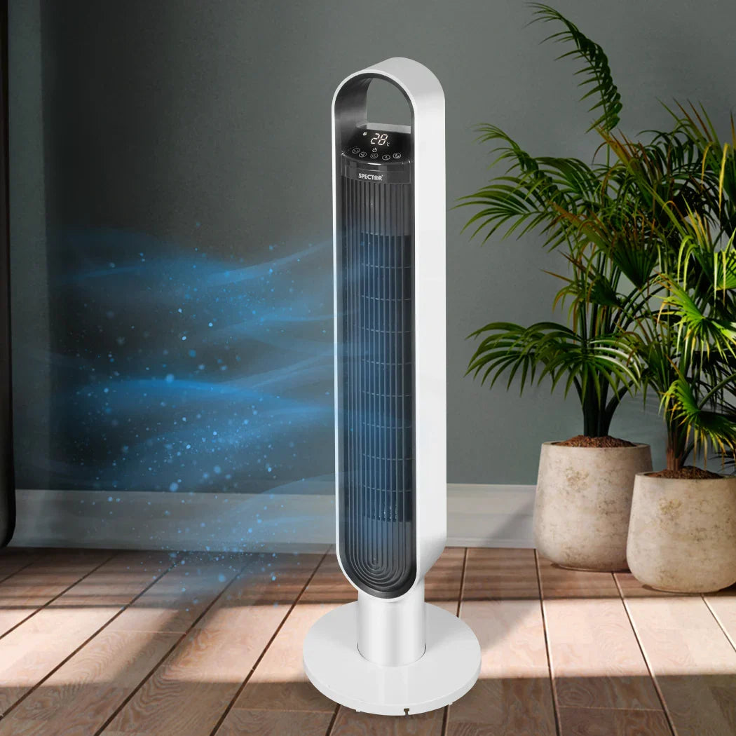 Spector Tower Fan Portable Oscillating White-2018816838137417734