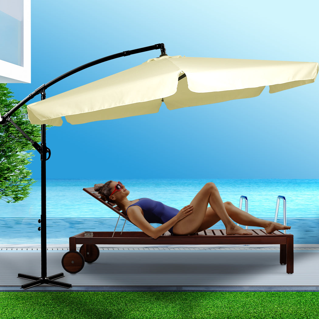 Mountview 3M Outdoor Umbrella Beach Beige Without Base-1864184448094965764
