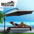 Mountview 3M Outdoor Umbrella Cantilever Grey With Base-1864184442336186374