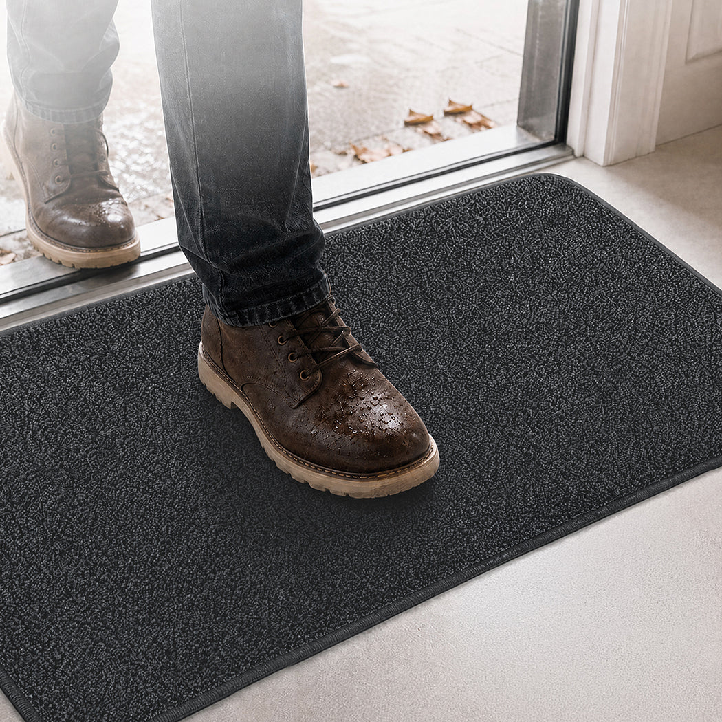 Marlow Door Mat Non Slip Absorbent Washable Pet Friendly for Entrance Grey-2109799592999194631
