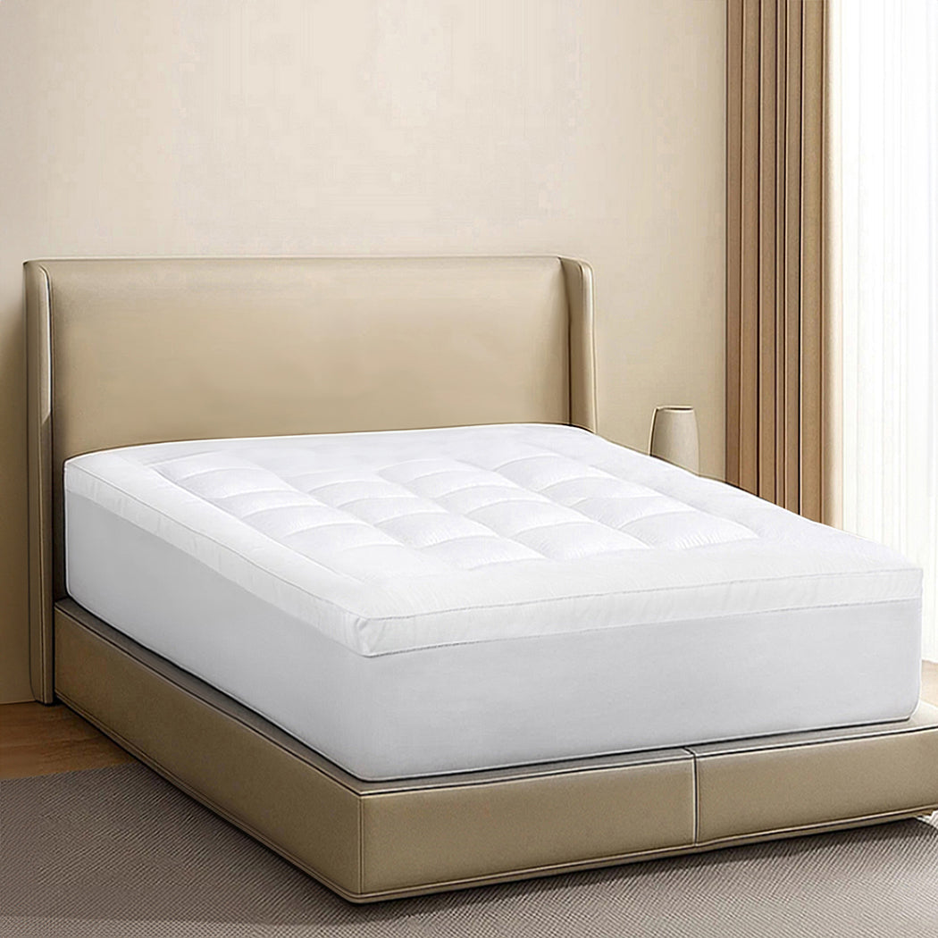 Dreamz Mattress Topper Pillowtop Cover Protector Single-2029387307915808774
