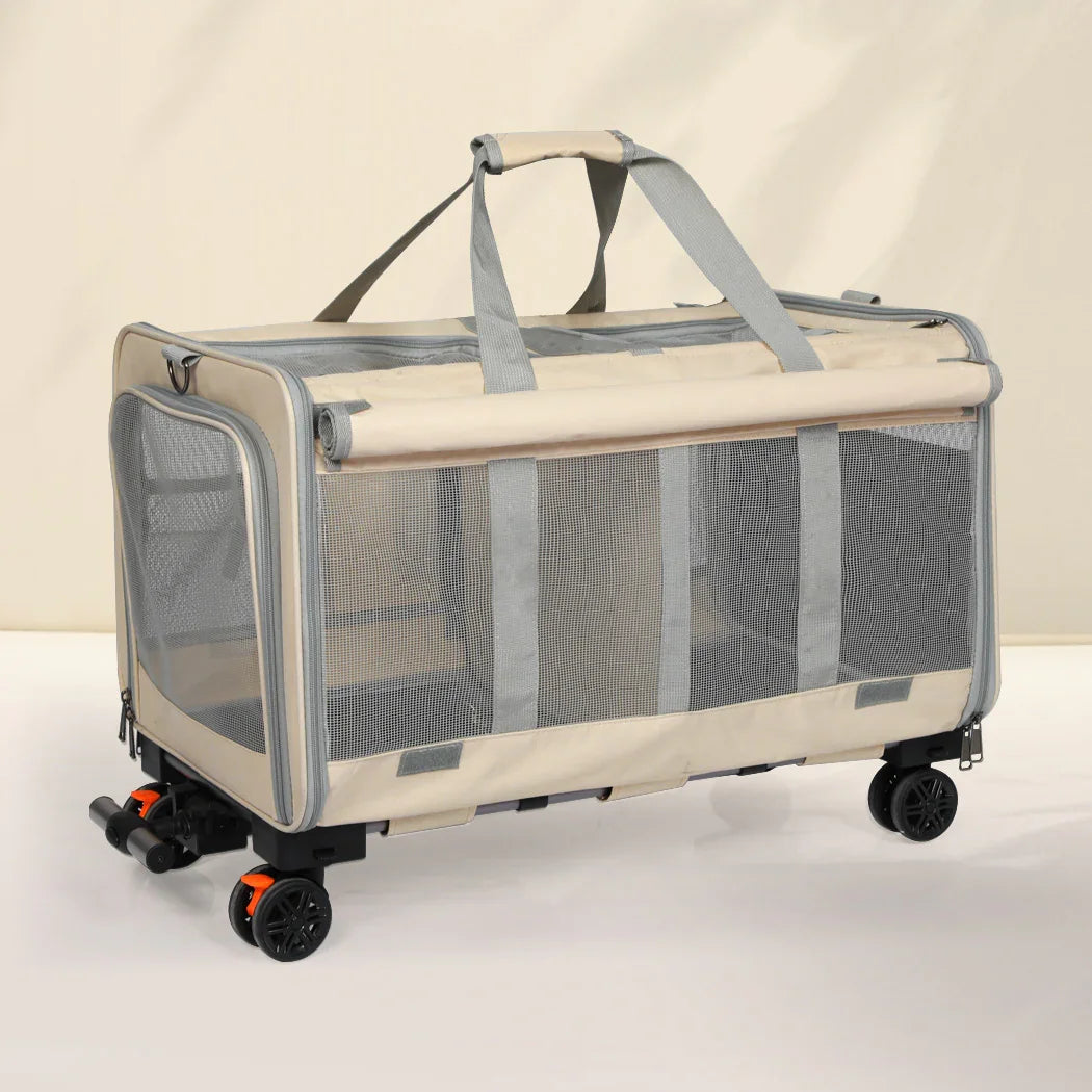 Pawz Pet Carrier 4 Wheel Portable Rolling Foldable-2018816793086398470