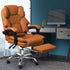 Levede Gaming Chair Office Computer Brown Footrest-2018816909402836998