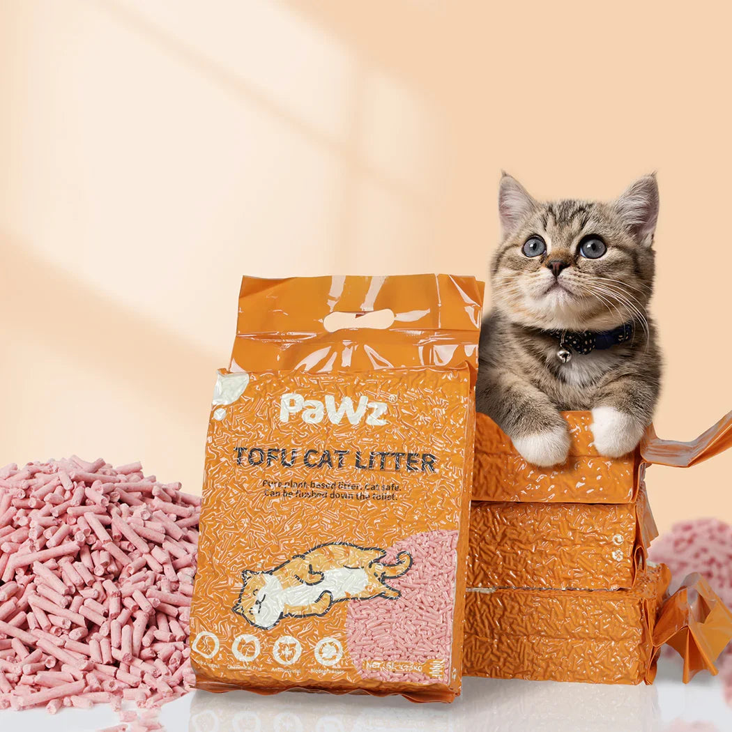 PaWz 2.5kg Tofu Cat Litter Clumping Watermelon x2-2018816692905447431