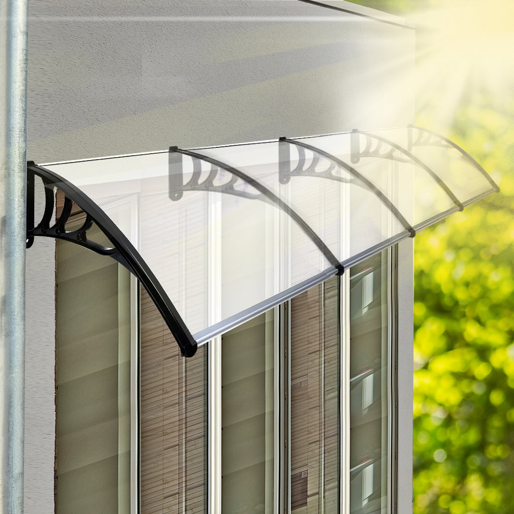 Mountview Window Door Awning Outdoor 1M X 4M Transparent 1x4M-1864184444194263046