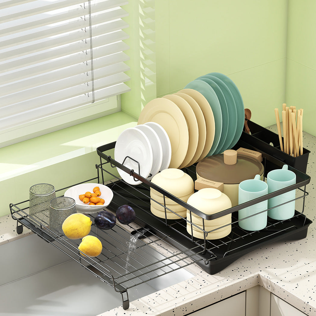 Toque Expandable Drain Drying Rack Dish Bowl Holder-1938089881679040518