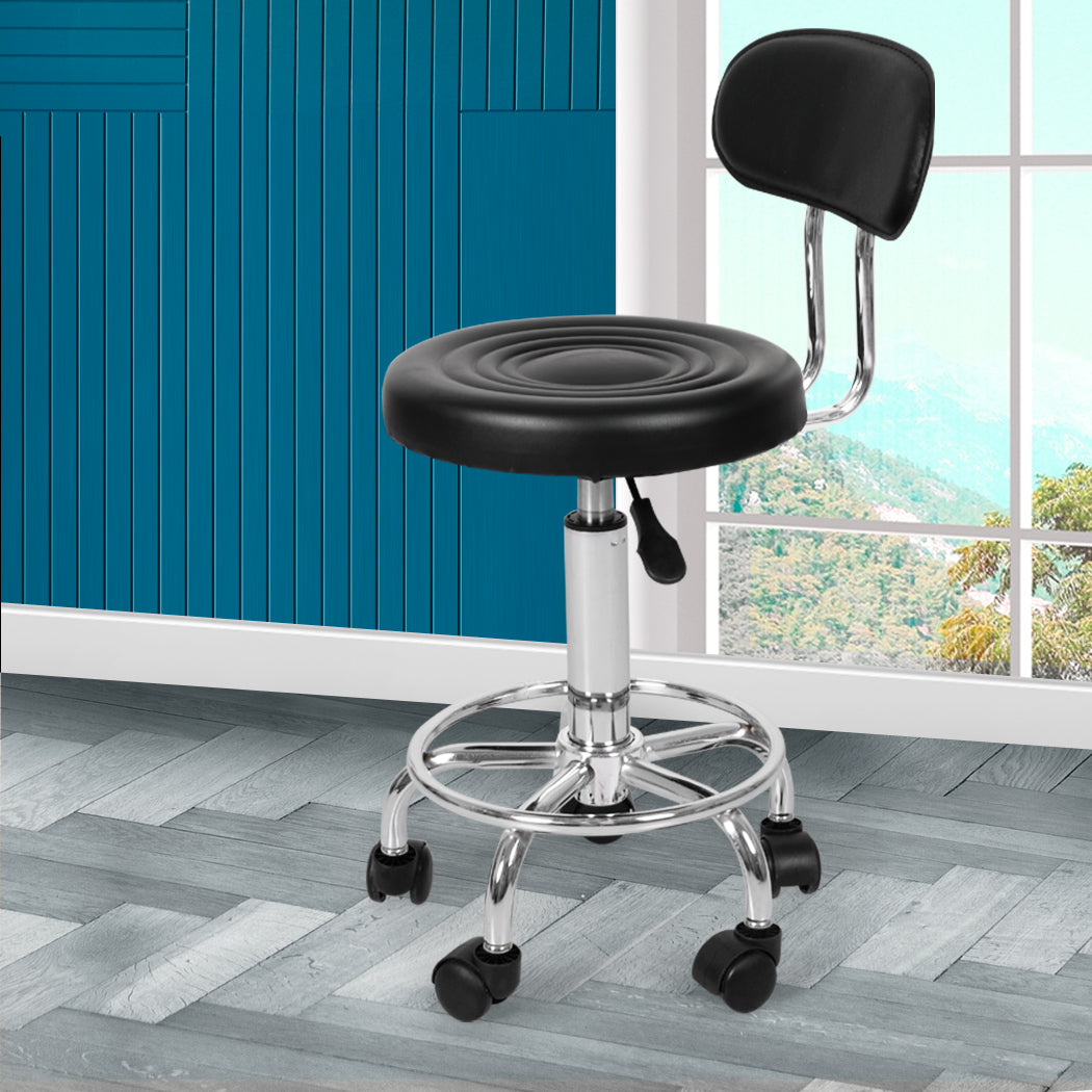 Levede 2x Salon Stool Swivel Bar Stools-2006733382305845254