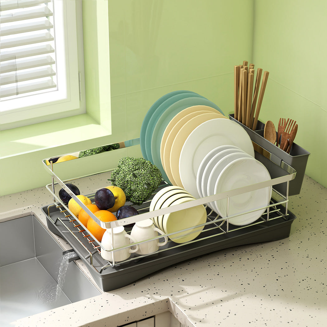 Toque Dish Drying Rack Plate Drainer Cup Holder-1938089881372856326