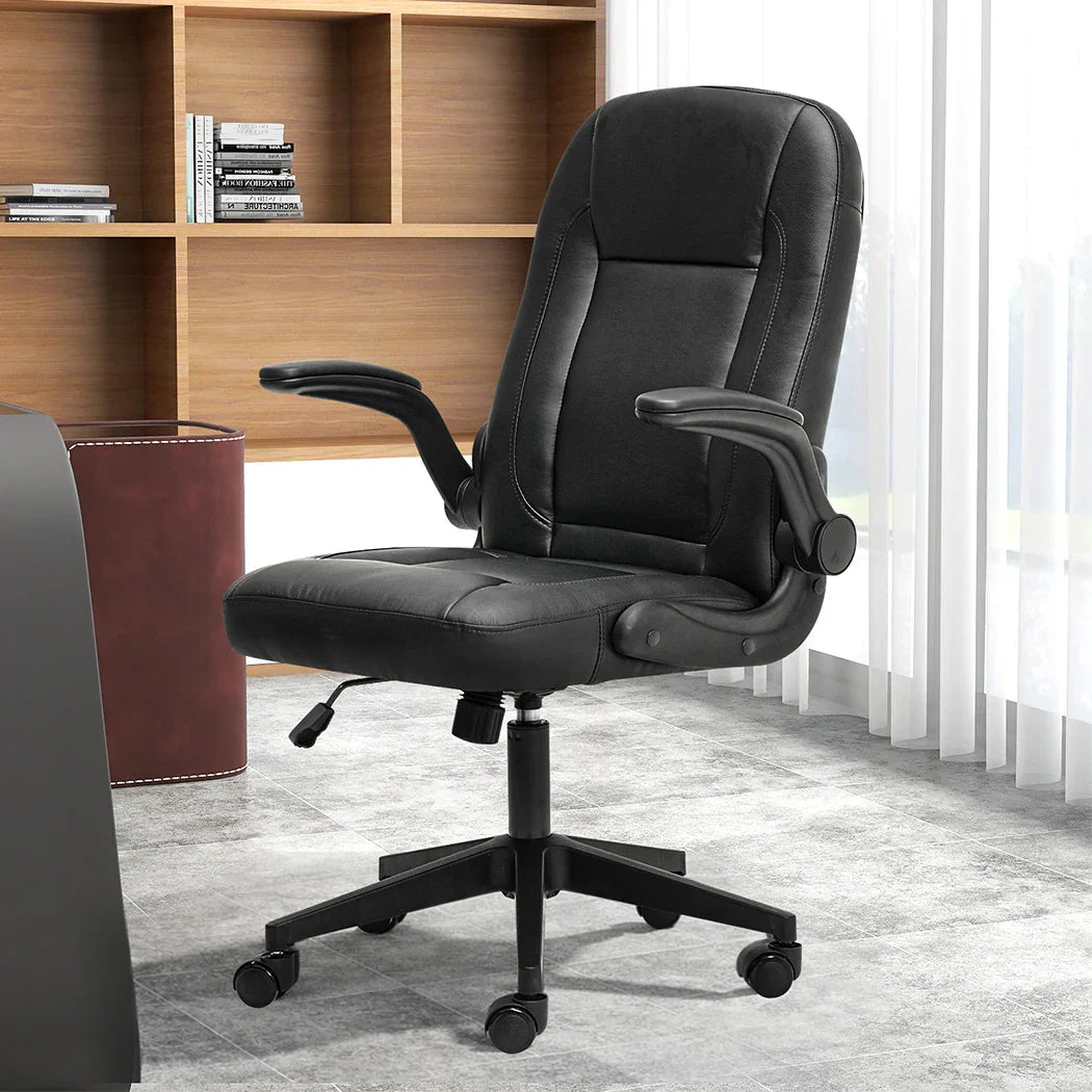 Levede Executive Office Chair Work PU Leather Seat-2050056793073258502