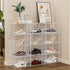 Stacked 2Pc Shoe Box Storage Display Stackable