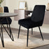 Dining Chairs x 8 Padded Seat Soft Velvet-1950769994770026502