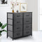Levede Storage Cabinet Tower Chest Dark Grey-2018816882634788870
