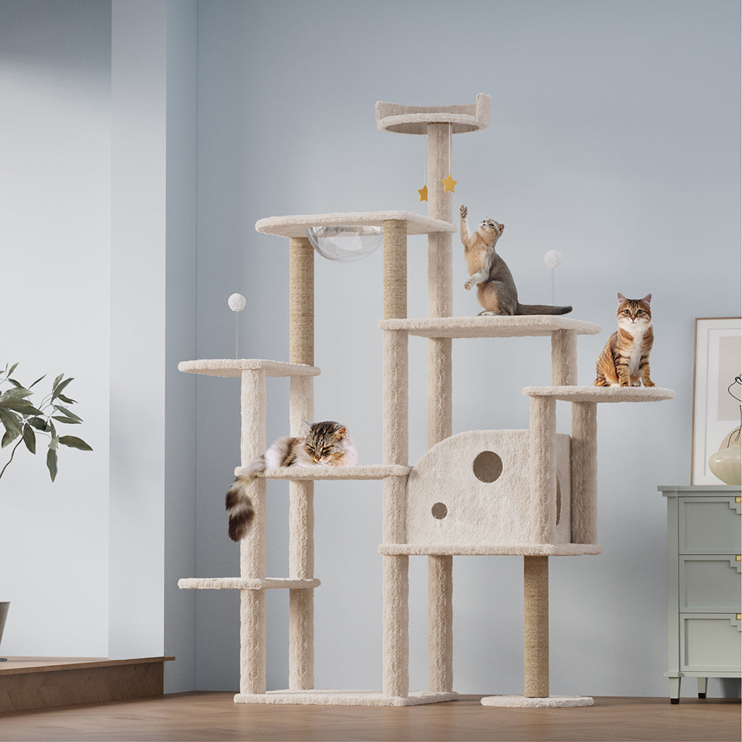 Pawz Cat Tree Tower Large Scratcher Condo House 172cm-1937319822299893766