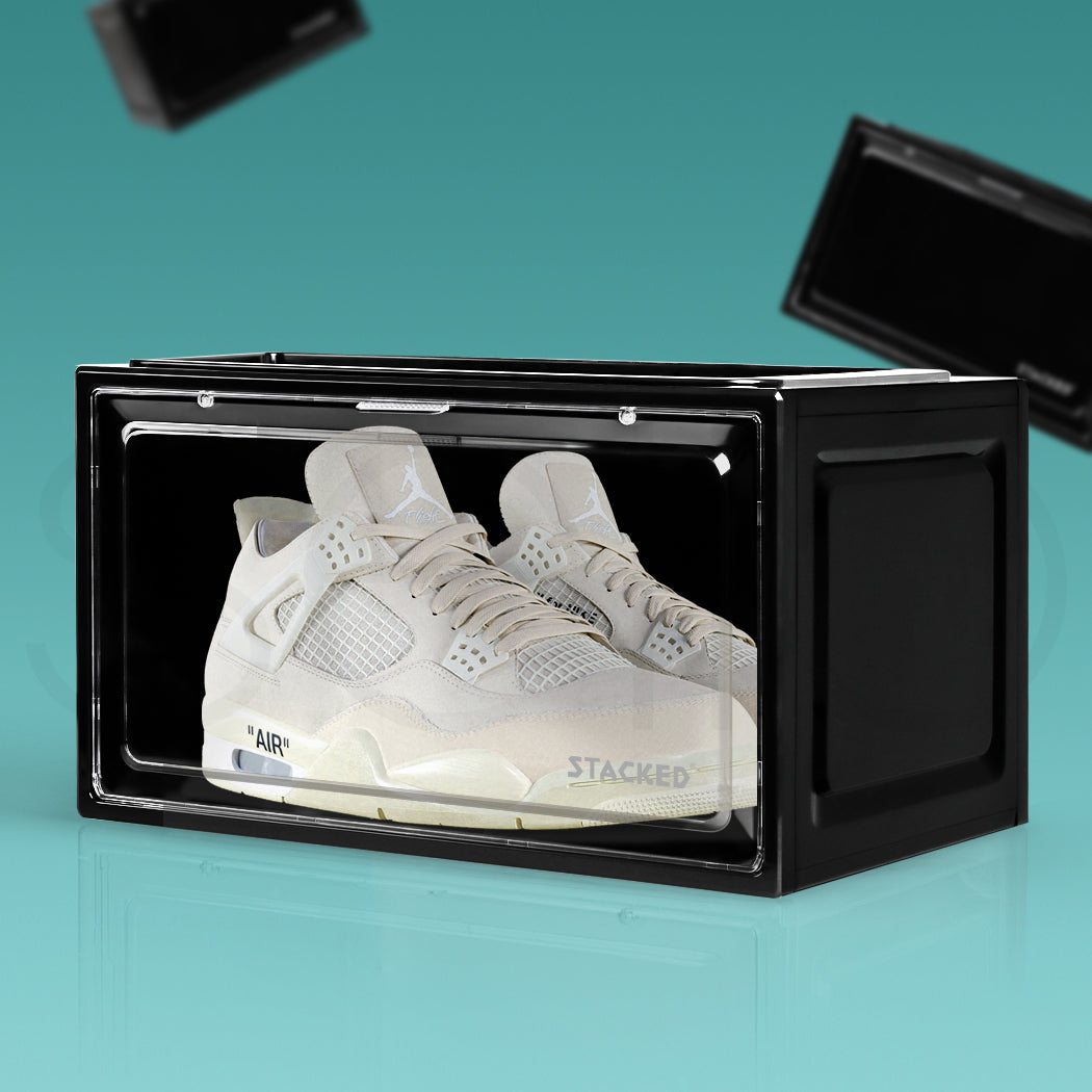 Stacked Shoe Box Acrylic Sneaker Display 1PC Black-2006733023067901958