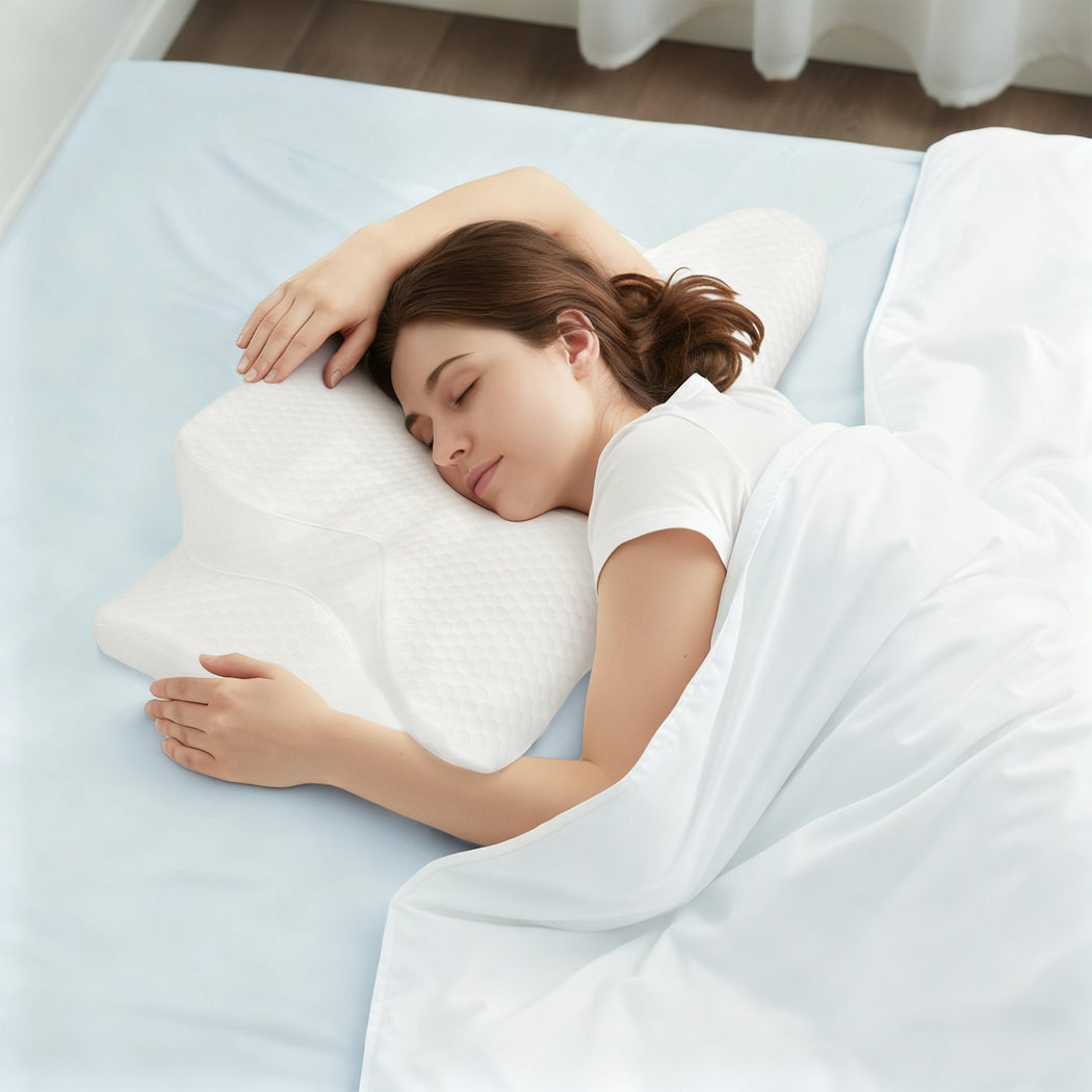 Dreamz Cervical Pillow Ergonomic Cooling Neck Support Pillow Neck Pain Relief-2061251866926387206