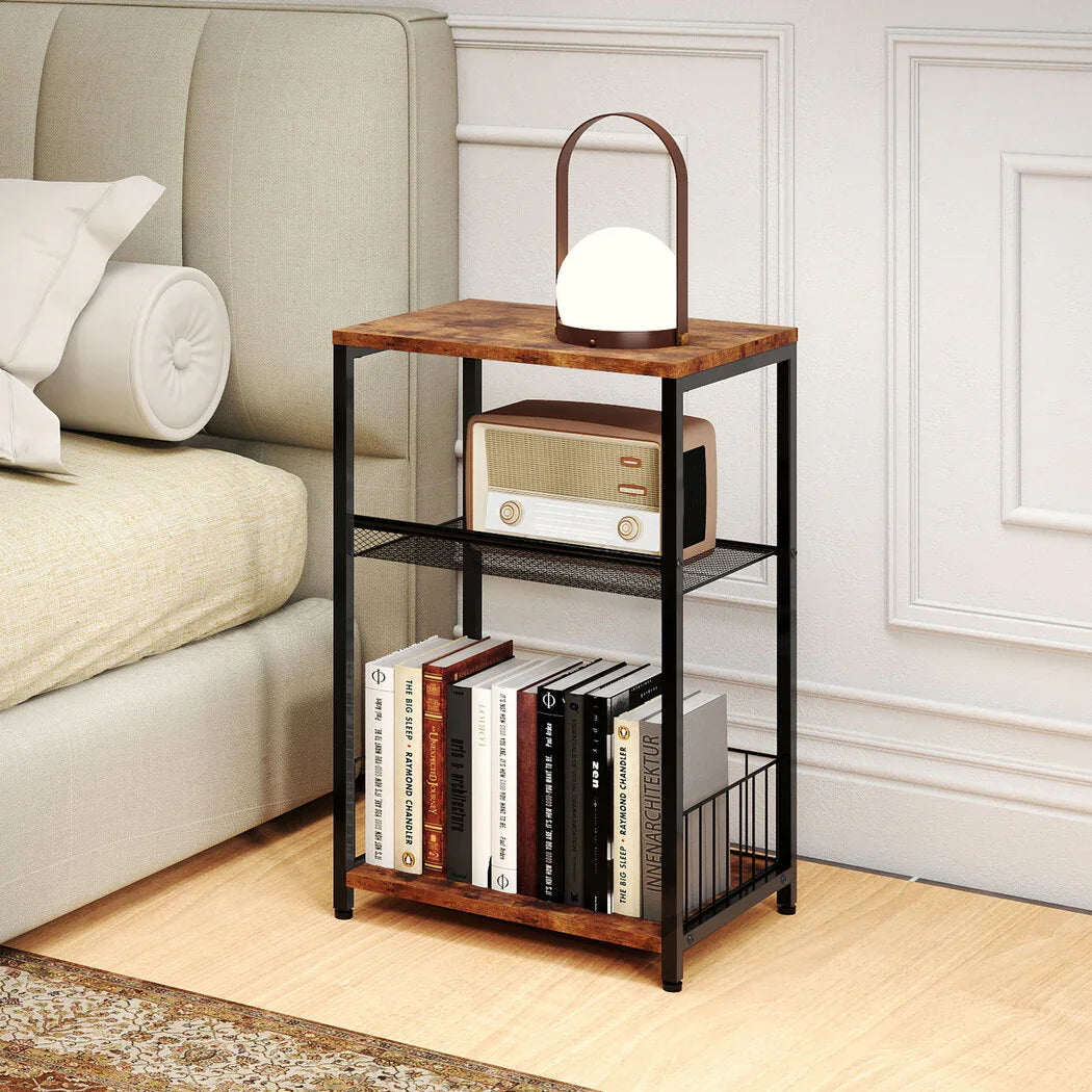 Levede Side Table 3-Tier Storage Shelf Modern Table-2050056751566426118
