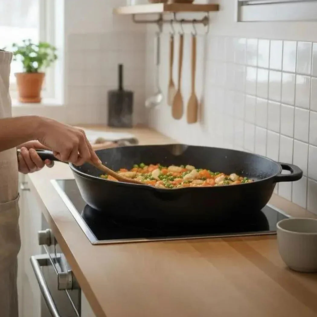 Toque Non Stick Frying Pan Cast Iron Steak Skillet-2050056916327075846