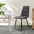Levede 8x Dining Chairs Kitchen Velvet Grey-1973193557816774662